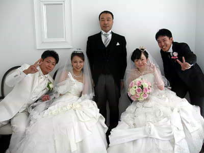 画像:6/15模擬挙式控室にて